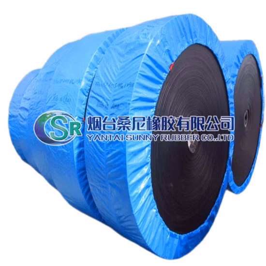 Ep630/4 Correia transportadora de borracha de grande resistência com largura de 800 mm para mineração