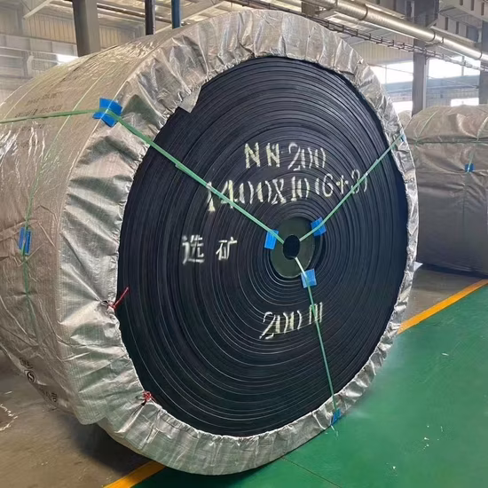 Ep630/4 poliéster resistente ao calor B1000 tecido de múltiplas camadas de borracha correia transportadora plana para usina siderúrgica